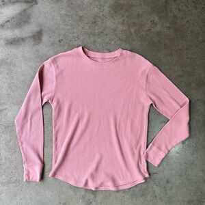 Time and Tru Ribbed Knit Top in Soft Pink